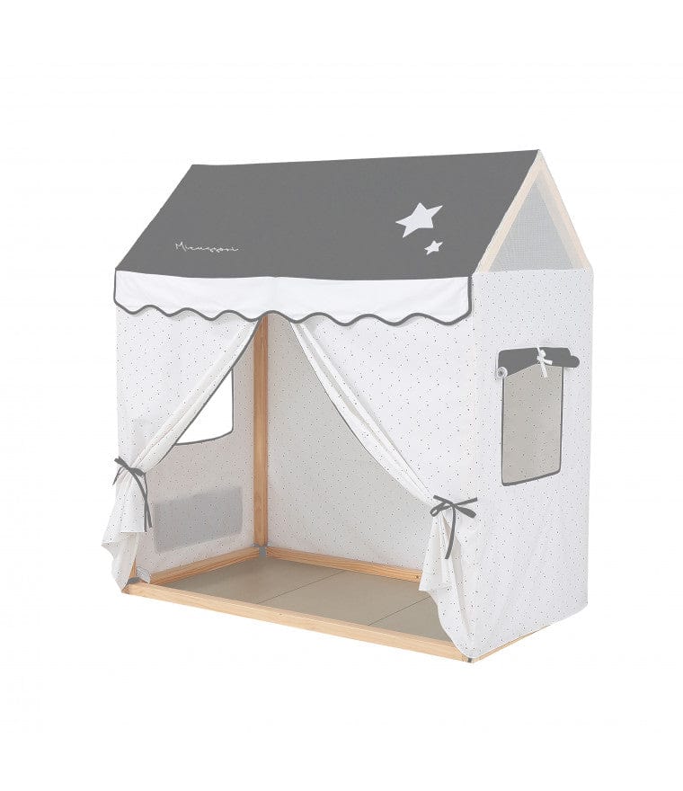 Micuna Micussori Tipi House Bed with Frame & Fabric - Kids Teepee Tent for Playroom, Nursery, or Outdoor Adventures
