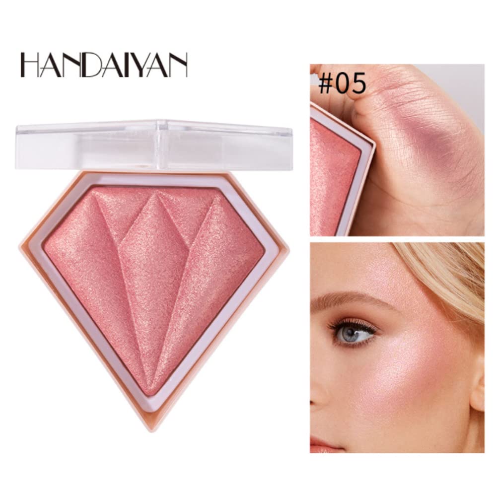 Waterproof Long-Lasting Highlighter Powder - Shimmering Makeup Foundation & Concealer (#05) for Contouring, Highlighting & Glowing Skin | Perfect for Day, Night & Special Occasions
