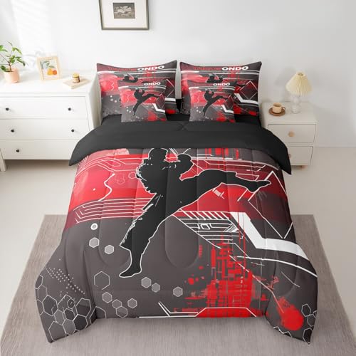 Gray Red Black