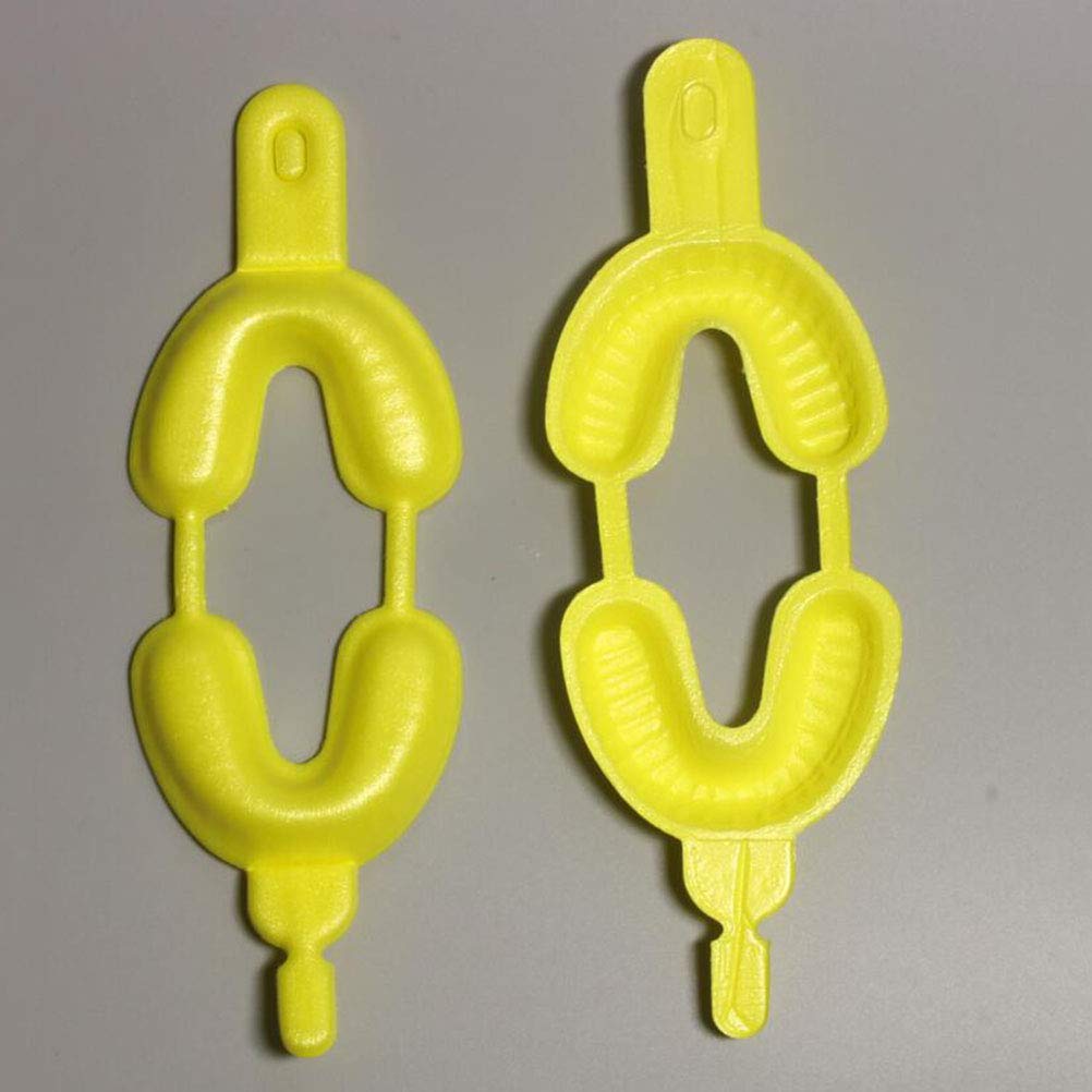 ROSENICE Disposable Dental Dual Arch Foam Trays - Size M, 50pcs (Yellow) | Bite Registration, Impression Taking for Dentists & Orthodontists