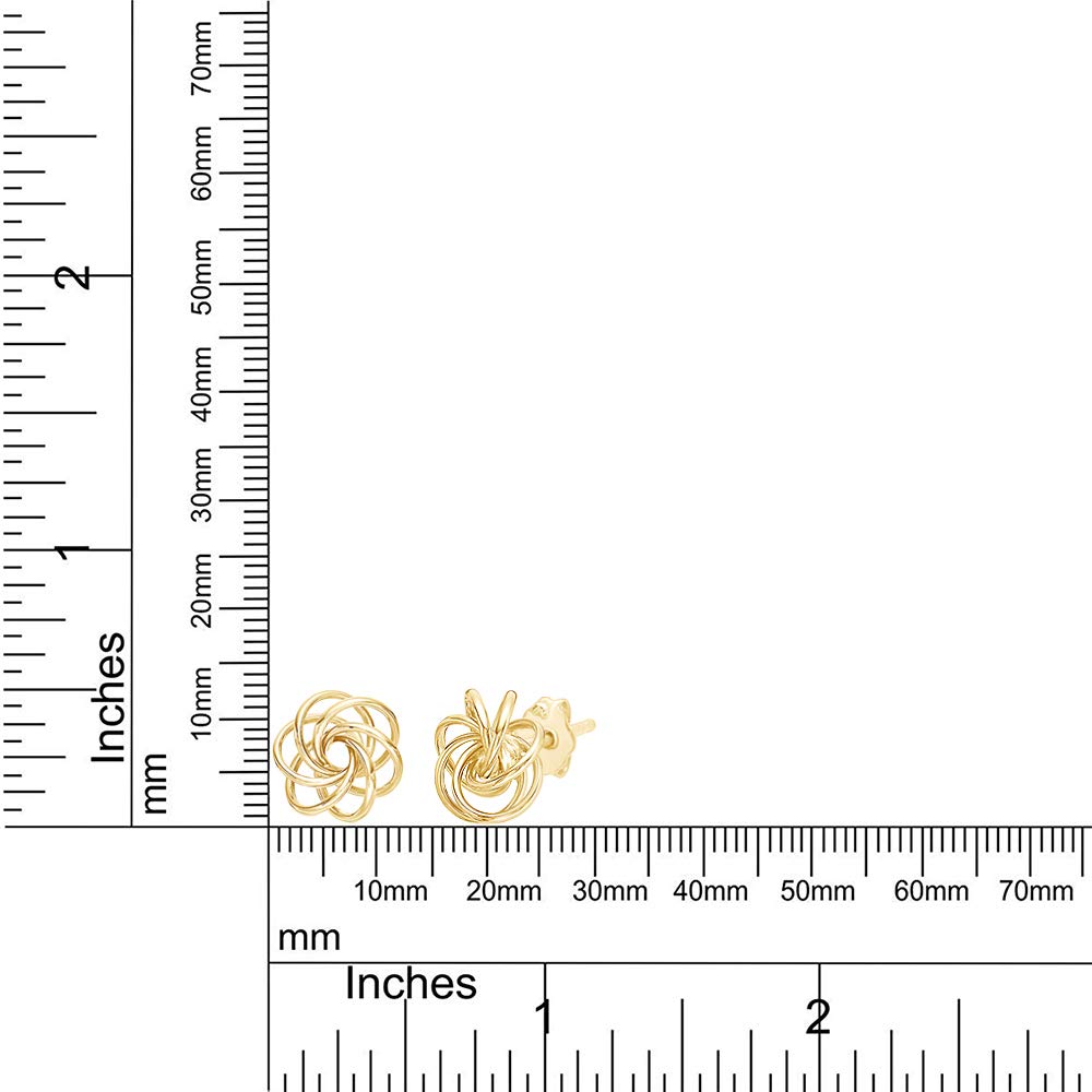 10K Solid Gold Love Knot Stud Earrings for Women - Romantic Gift for Birthday, Anniversary & Valentine's Day - Perfect for Everyday Wear & Special Occasions