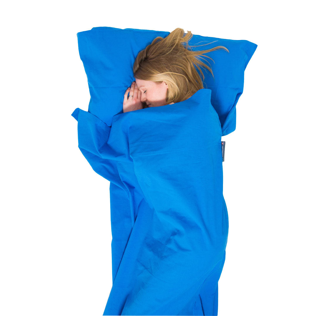 Lifeventure Cotton Sleeping Bag Liner Mummy - Lightweight & Breathable Travel Sleeping Bag for Camping, Hiking, Backpacking & Outdoor Adventures