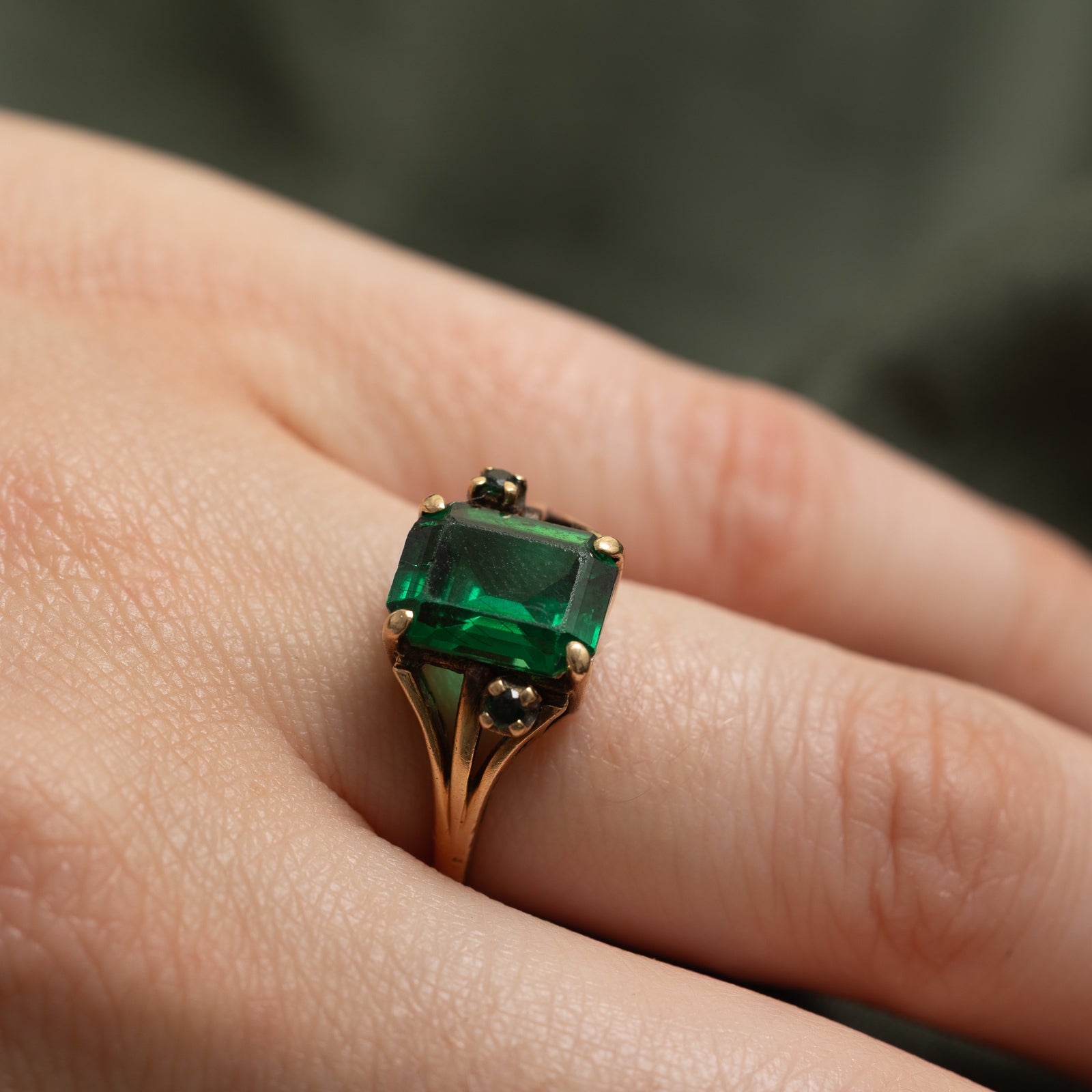 Birks' Solitaire Synthetic Spinel Ring | 3.75 Carat Total Weight | Size 6.75 | Elegant Engagement, Anniversary & Gift Jewelry for Women