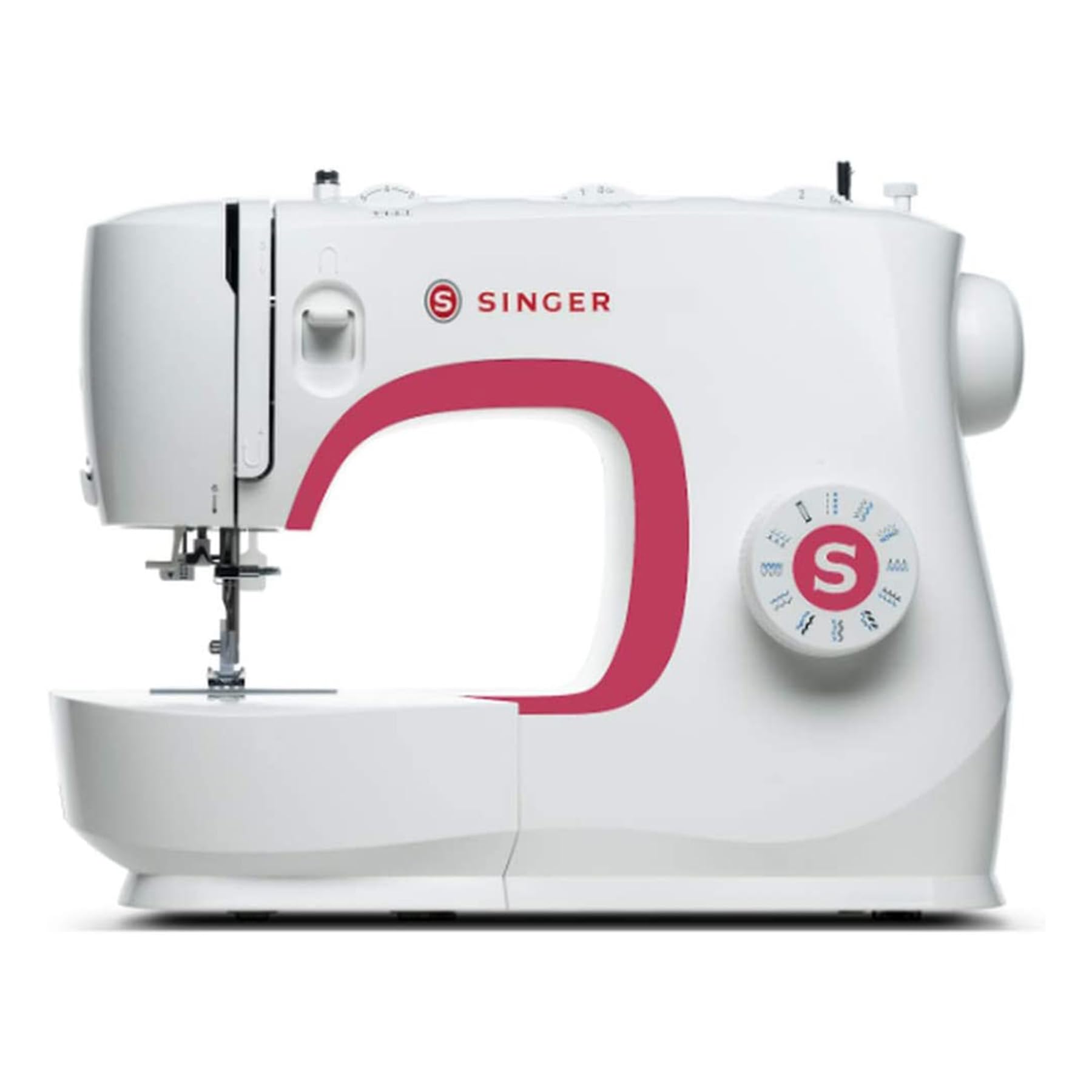 SINGER MX231 Lightweight Portable Sewing Machine with 97 Stitch Applications, LED Light, Foot Pedal & Accessory Kit | Perfect for Quilting, Dressmaking, Home Decor & DIY Crafts | Beginner-Friendly 1-Step Buttonhole Sewing Machine for Home Use