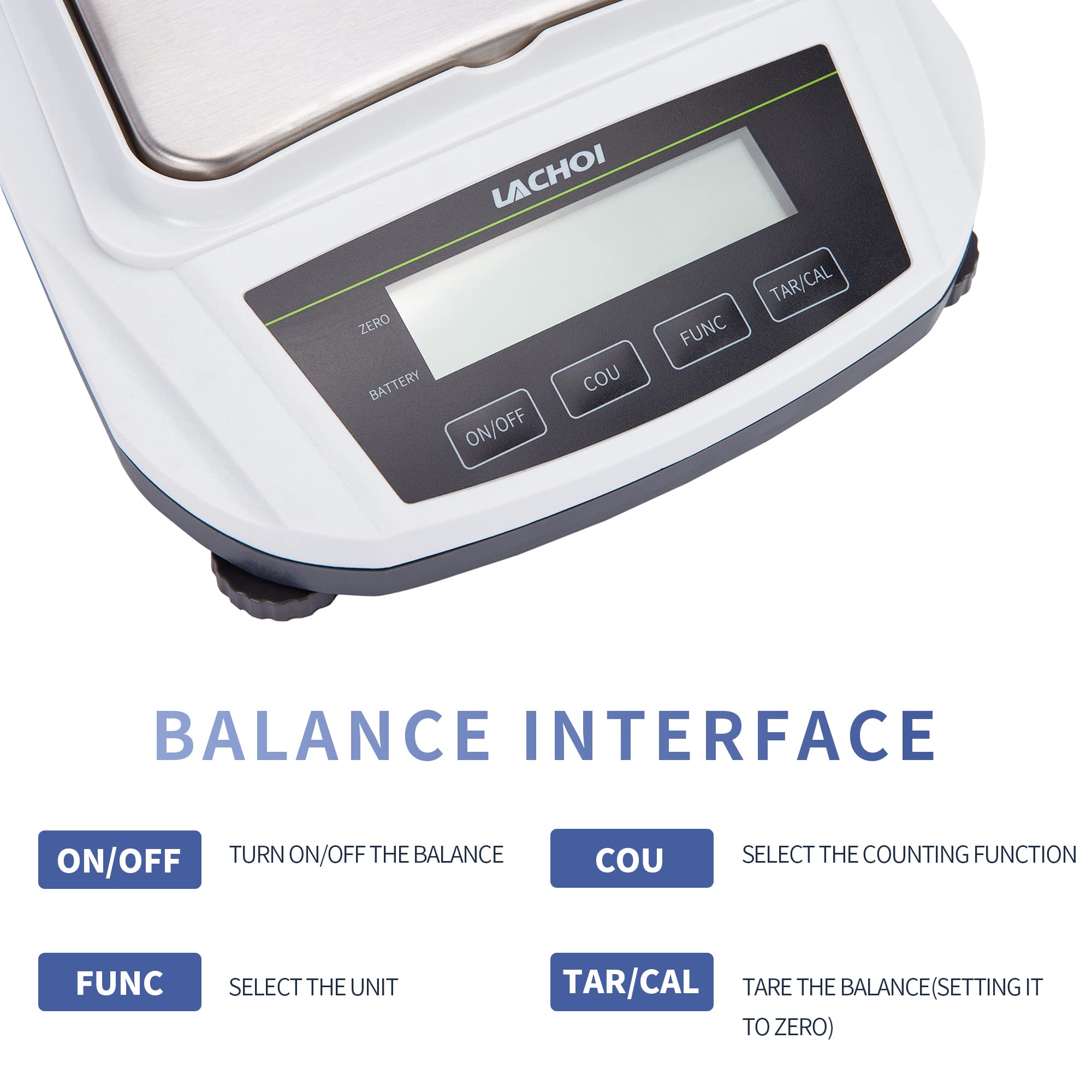 High Precision Digital Analytical Balance Scale 1000g x 0.01g, Lab Scale with 0.01g Accuracy for Jewelry Weighing, Gold, Diamonds & Laboratory Use (No Test Weight Included) - Perfect for Scientific Research, Pharmacy & Gemstone Measurement