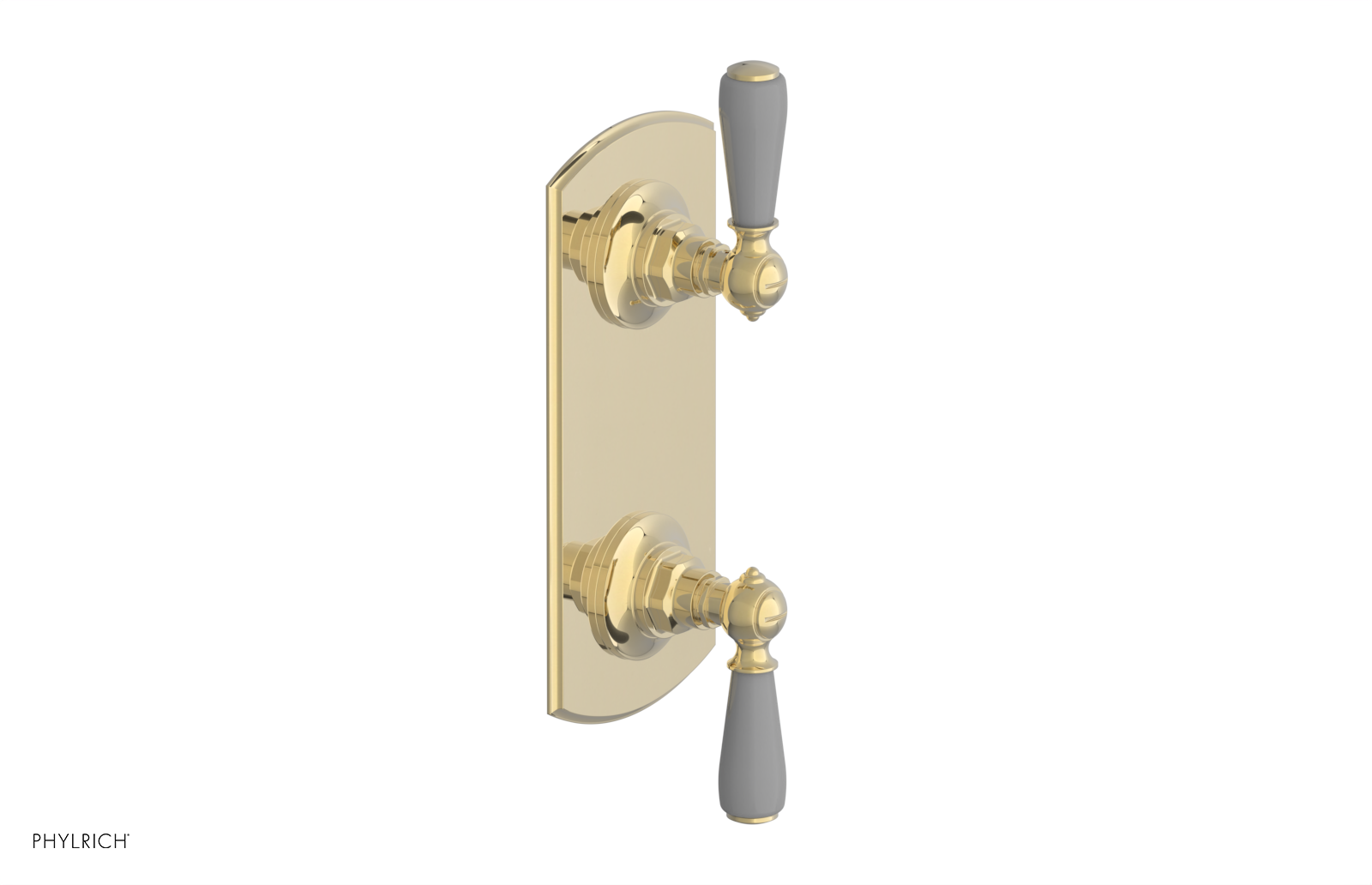 Jamestown Thermostatic Shower Valve with Volume Control & Diverter - Grey Accented Bathroom Fixture for Modern Home Renovation