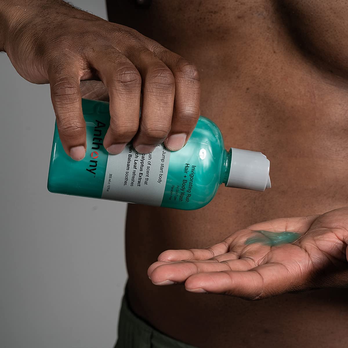 Anthony Algae Facial Cleanser & Exfoliating Scrub - Blue Sea Kelp Body Wash with Invigorating Rush for Hair & Skin - 8oz & 12oz Sizes - Perfect for Spa Day, Detox Routine & Post-Workout Refresh