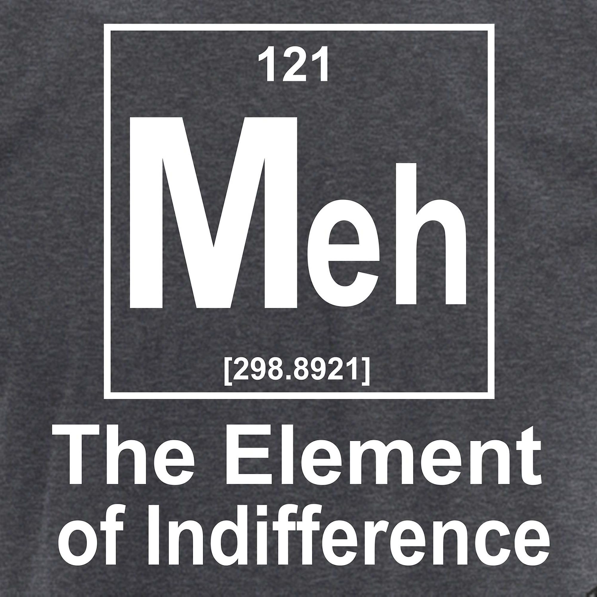 Element Meh Men's Charcoal Pajama Set - Funny Novelty Sleepwear for Men - Perfect for Lounge Wear, Sleepovers & Gifts
