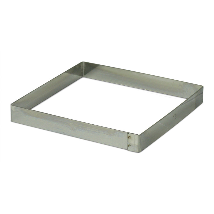 Square Ring Mold - 0.75 Inch Height for Baking, Cake Decorating, and Candy Making - Perfect for DIY Desserts, Wedding Cakes, and Chocolate Crafts