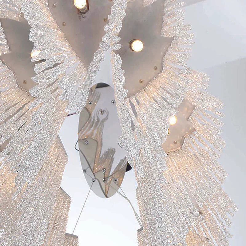 Elegant Cohen Crystal Oval Chandelier - Modern Dining Room Lighting Fixture for Home Decor | Perfect for Living Room, Bedroom & Entryway