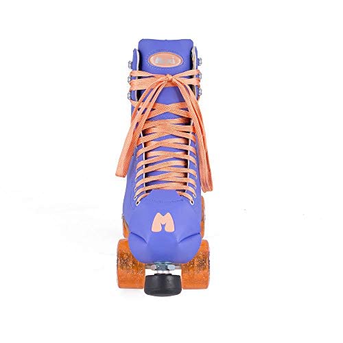 Moxi Beach Bunny Roller Skates for Women - Stylish Quad Skates with Cute Design for Outdoor Skating, Rink, Fitness & Retro Fashion