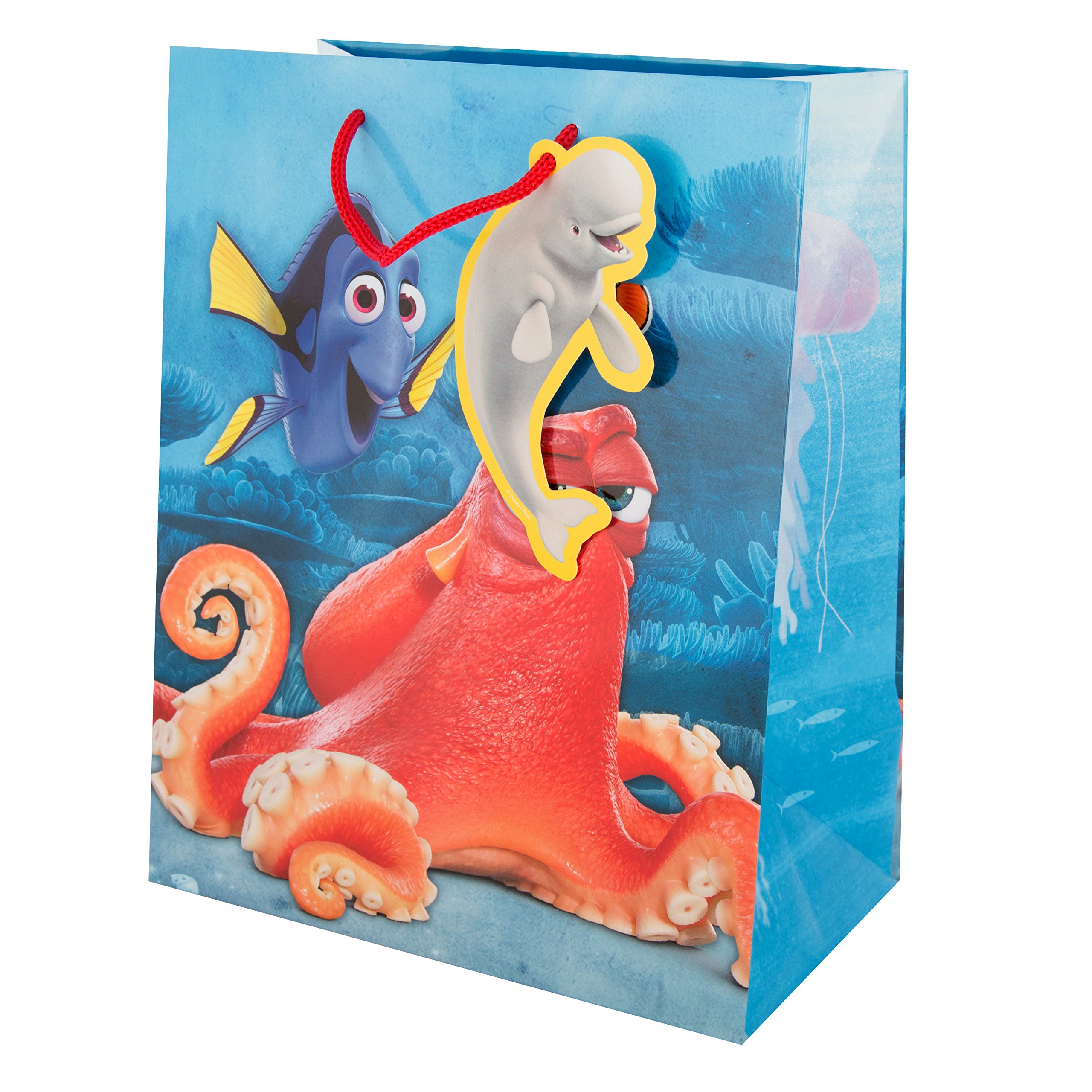 Hallmark Finding Dory Small Gift Bags - Cute Disney Pixar Party Favors for Birthday, Baby Shower & Movie Night Decorations