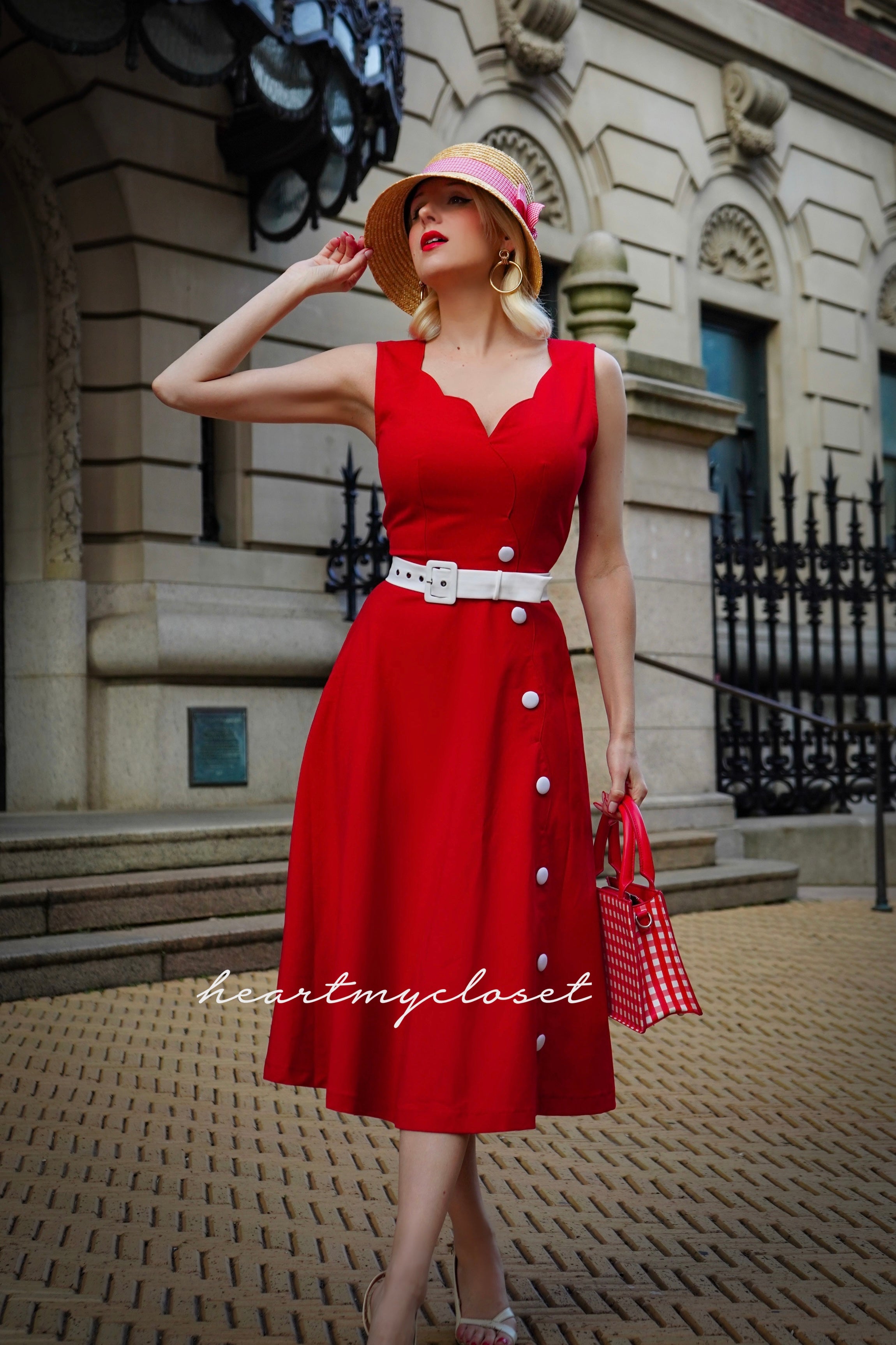 Adele Aline Scallop Edge Dress - Elegant Floral Summer Dress for Women, Perfect for Weddings, Parties & Date Nights