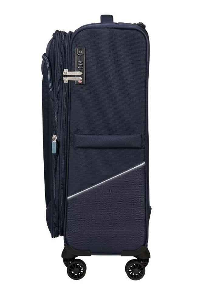 American Tourister SummerRide Spinner Medium Suitcase - Lightweight Expandable Luggage for Travel, Business & Vacation - 24-Inch Carry-On with 360° Spinner Wheels & TSA Lock