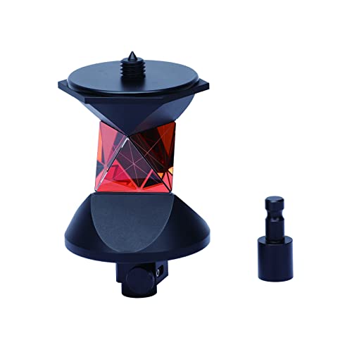 Mountlaser 360° Prism for Total Stations - High Precision Surveying Equipment with Padded Case, Glass Protector & Pole Adapter (L2 360° Prism Set) | Ideal for Land Surveying, Construction Layout & Engineering Measurements