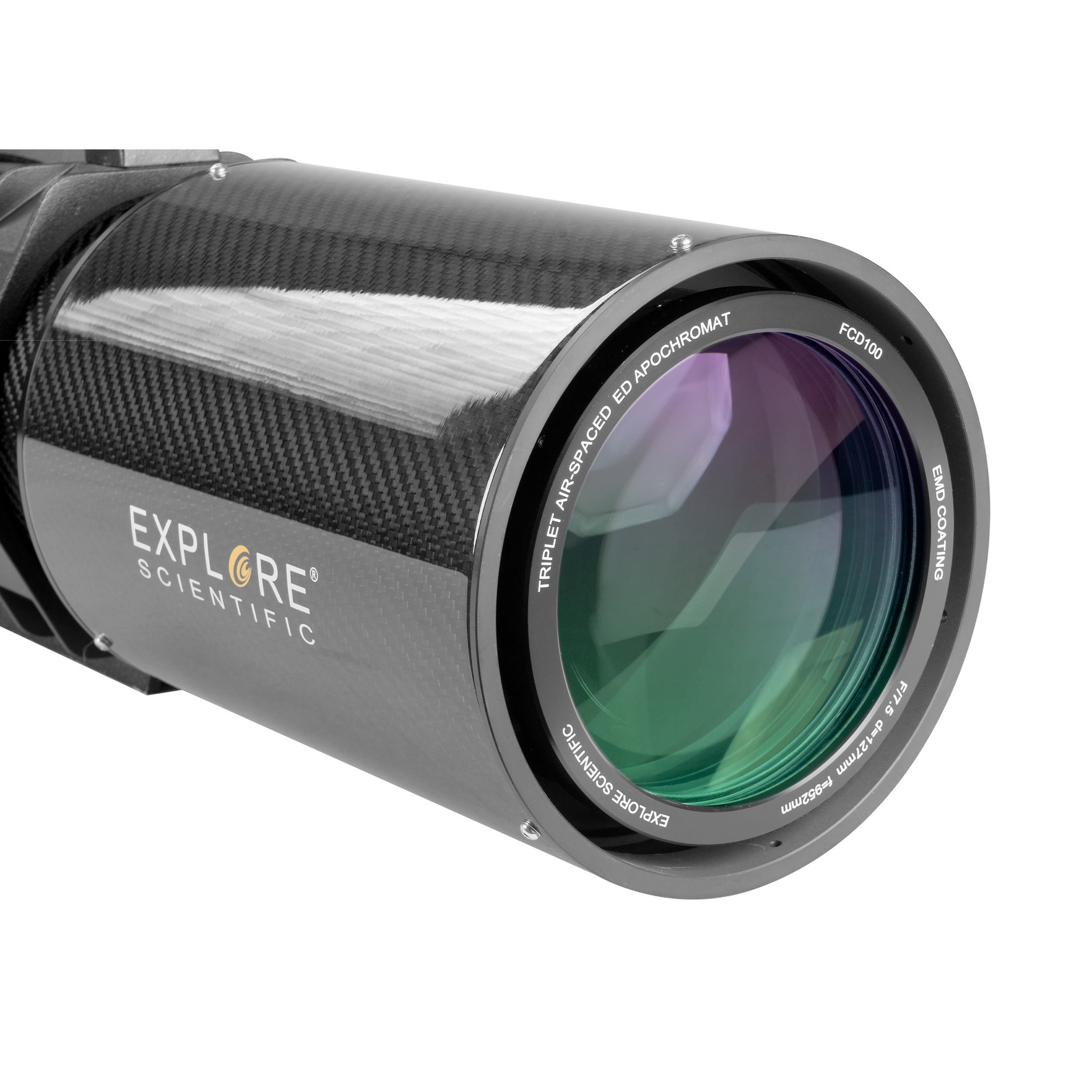 Explore Scientific FCD100 Series 127mm f/7.5 Carbon Fiber Triplet ED APO Refractor Telescope with 2.5
