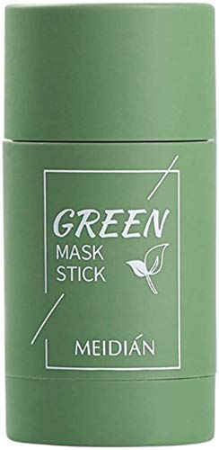 Biogreen Tea Purifying Clay Facial Mask Stick - Deep Cleansing, Oil Control & Anti-Acne Treatment | Eggplant Hydrating Blackhead Remover | Pore Minimizing & Skin Repair | Green Clay Mask for Oily & Acne-Prone Skin | Perfect for Daily Skincare Routine & Spa Nights