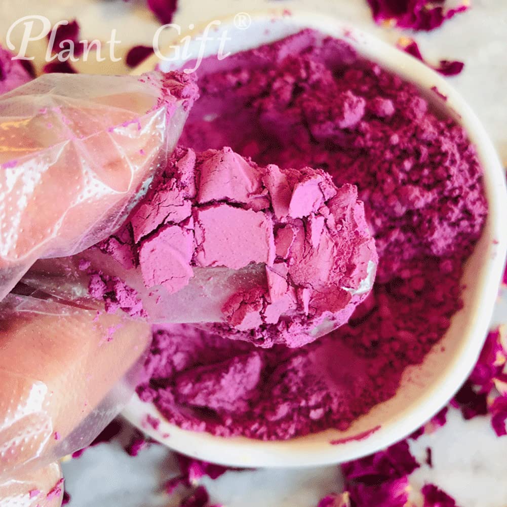 100% Pure Organic Rose Powder - Natural Rose Petal Powder for Smoothies, Baking, Drinks & Beauty (Non-GMO, No Fillers, 3.25oz) - Perfect for Tea, Yogurt, Cakes & DIY Skincare