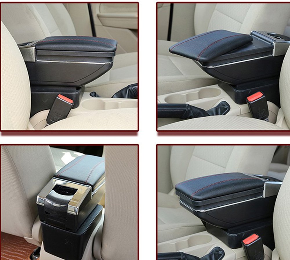 Mercedes Smart Fortwo Armrest Box - Leather Console Storage for Cars