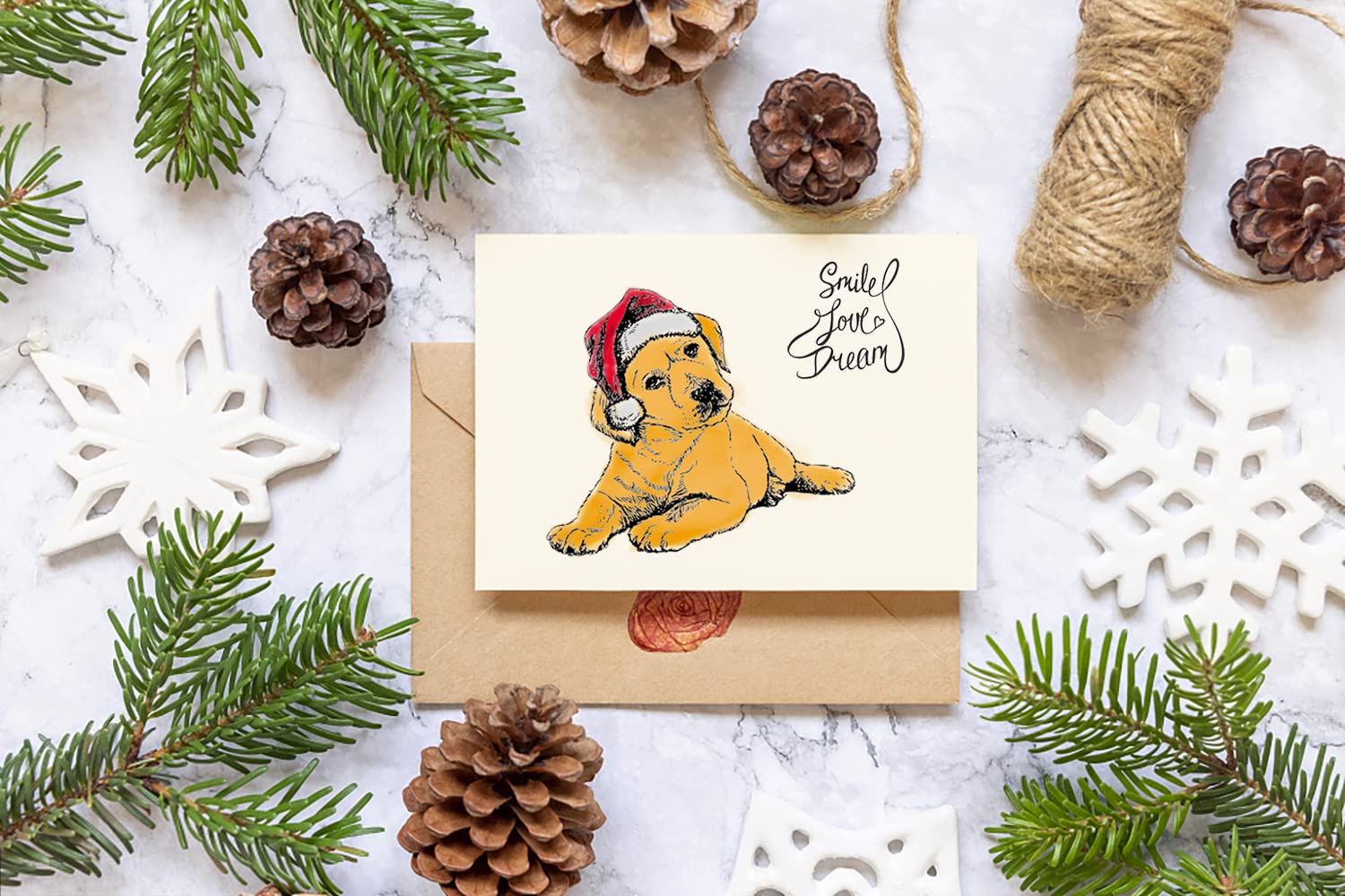 Cute Dog Puppy Clear Stamps and Dies Set for Card Making - Transparent Rubber Stamps with Sentiment Words & Animal Die Cuts for DIY Scrapbooking, Greeting Cards, Journaling and Paper Crafts