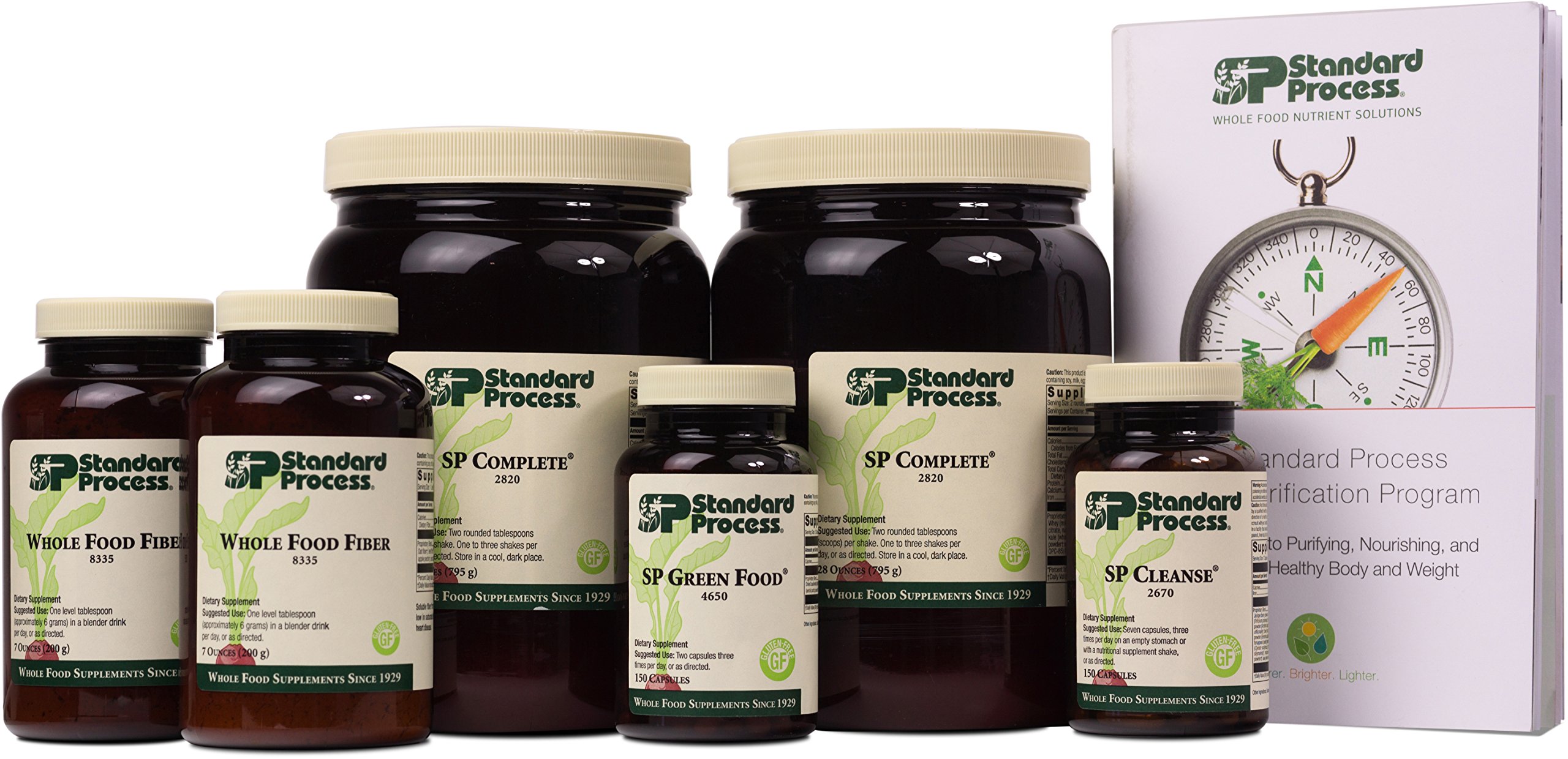 Standard Process Purification Kit with SP Complete & Whole Food Fiber - Weight Management, Detox & Liver Support Supplement with Milk Thistle, Whey Protein, Fiber, Choline & Calcium | Cleanse & Boost Metabolism for Healthy Lifestyle