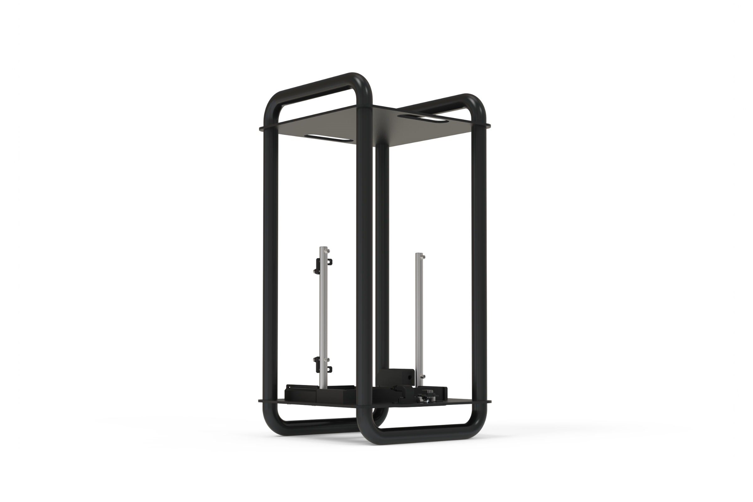 Streacom DA6 Open Frame ITX PC Case - Chrome & Black - Compact Mini Gaming & HTPC Builds for Small Spaces