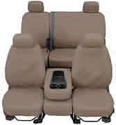 Covercraft Custom-Fit Rear-Second Seat Bench SeatSaver Seat Covers - Durable Polycotton Fabric in Sand Color | Perfect for Car, Truck & SUV Protection Against Spills, Pets & Wear
