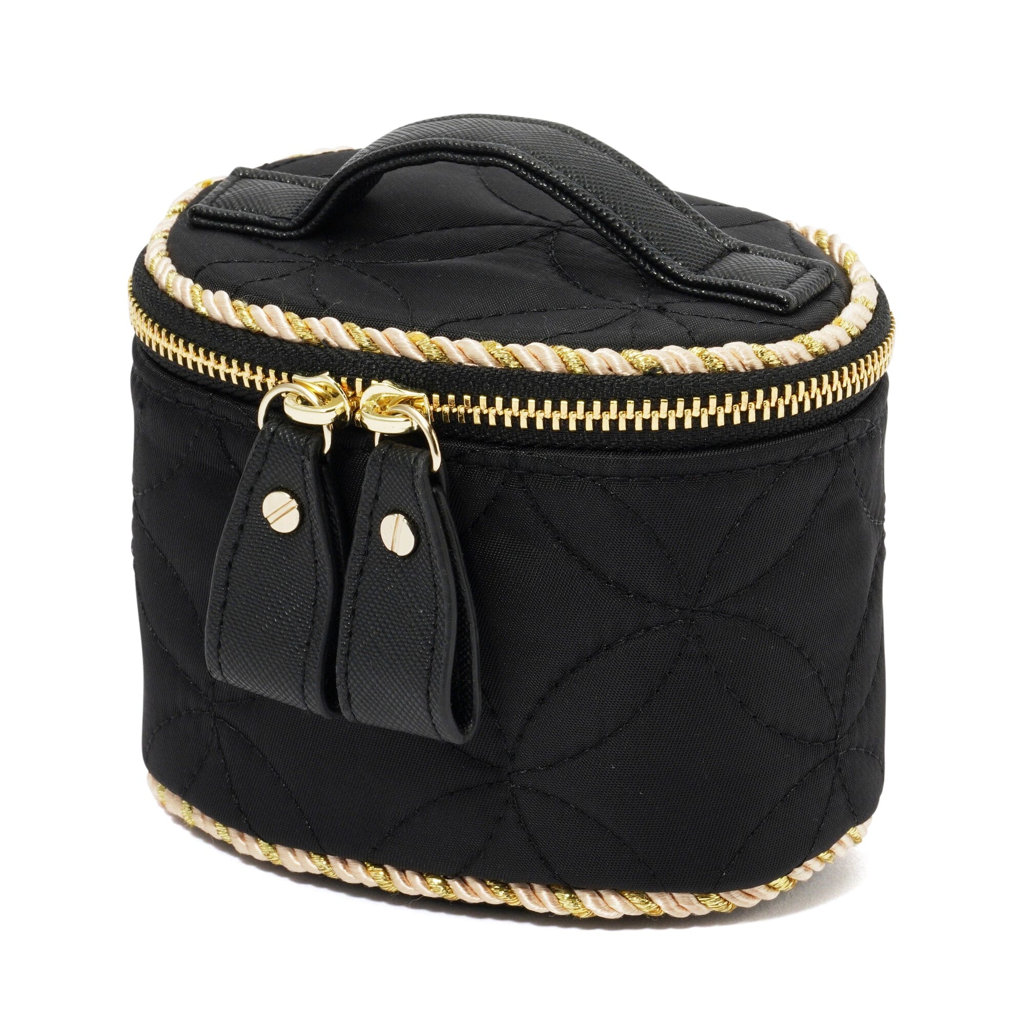 Bell Vanity Pouch Mini Black - Small Cosmetic Bag for Makeup & Travel Essentials | Perfect for Women's Purse, Gym, and Everyday Use
