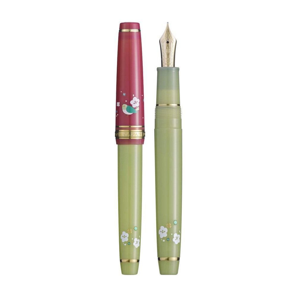 Sailor Fountain Pen Pro Gear Slim Princess Raden - Premium Japanese Writing Pen for Calligraphy, Note Taking & Gift Giving - Elegant Raden Design for Professionals & Collectors