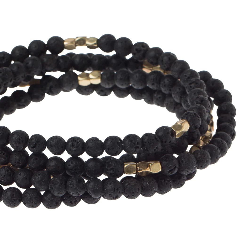 Lava Stone Bracelet for Strength and Protection - Natural Volcanic Lava Beads for Men & Women - Perfect for Meditation, Yoga, and Spiritual Healing
