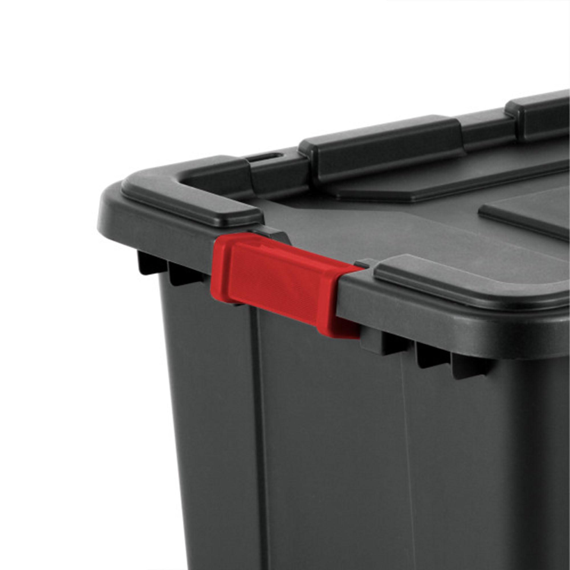 Sterilite 12-Pack 27 Gallon Clear Storage Bins with Lids for Home & Office Organization
