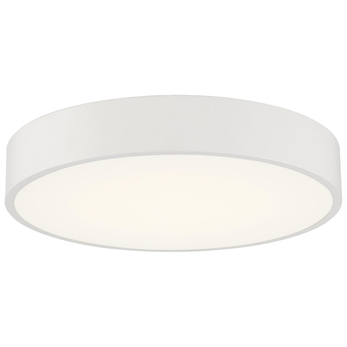 Access Lighting Como 21.75 Inch LED Flush Mount Ceiling Light Fixture in White - Perfect for Bedroom, Kitchen, Hallway & Modern Home Lighting