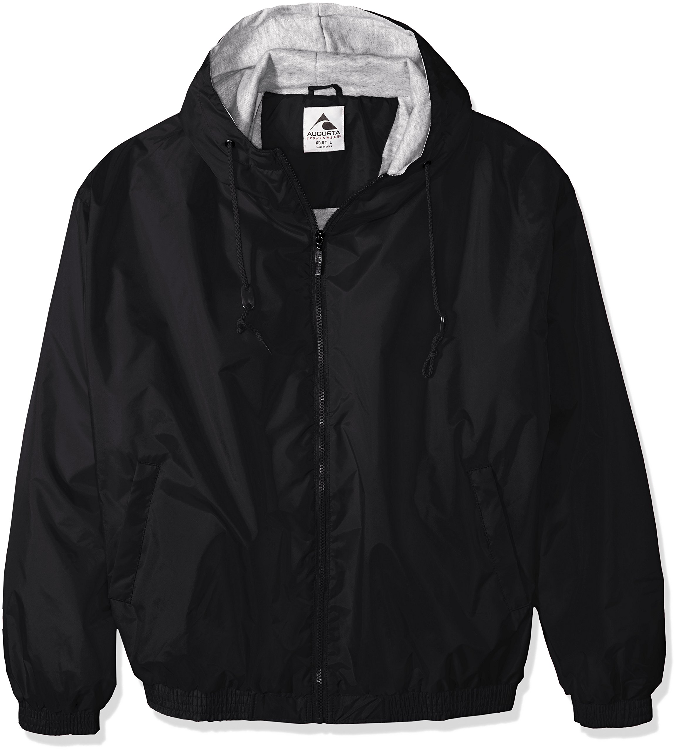 Augusta Sportswear Hooded Taffeta Jacket - Fleece Lined Windproof Waterproof Outdoor Jacket for Men & Women | Perfect for Hiking, Camping, and Cold Weather Activities