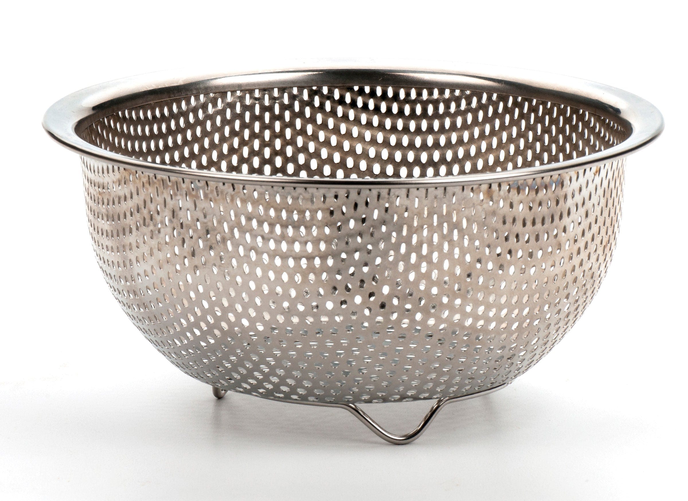 Premium RSVP Berry Colander - Durable Stainless Steel Fruit & Vegetable Strainer for Washing, Draining - Perfect for Kitchen, Picnics, and Outdoor Cooking