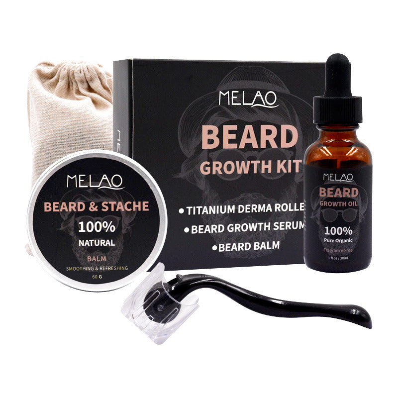 Premium Men's Beard Care Kit - Grooming Set with Beard Oil, Balm & Comb - Perfect for Daily Styling & Maintenance at Home or Travel