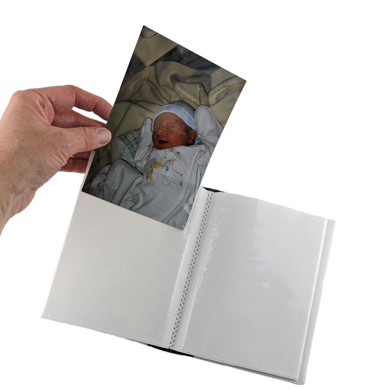 Woodland Photo Album D#150 - Holds 24 Pictures (4x6 or 5x7) - Baby Brag Book for Newborn Boy or Girl - Fox & Deer Wildlife Theme - Perfect for Baby Showers, First Birthday Gifts & Family Keepsakes