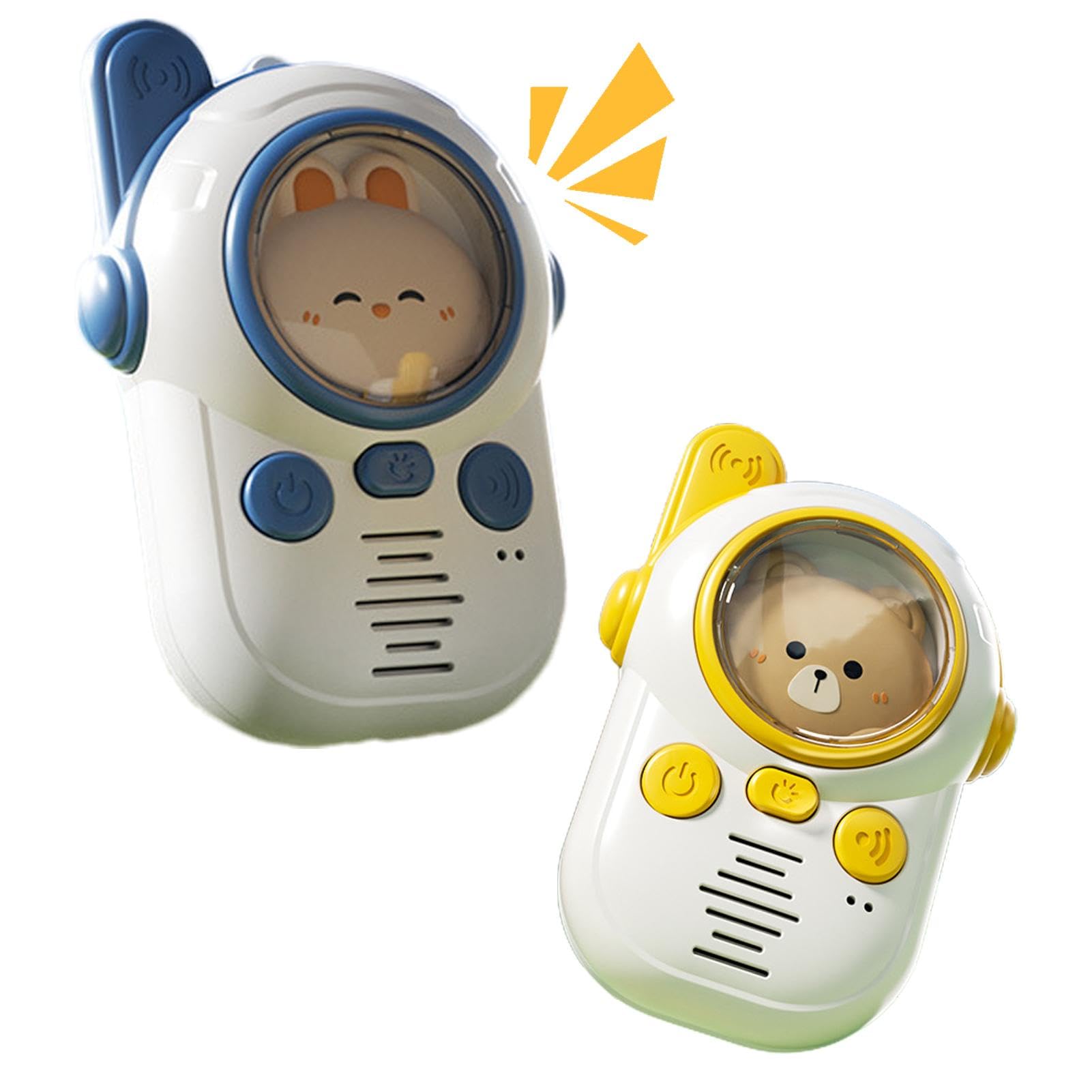 Kids Walkie Talkies Toy - 2 Pack Children's Walkie Talkie Set with Clear Sound & LED Light | Perfect for Indoor & Outdoor Play, Camping Adventures, Backyard Games, and Family Fun Activities