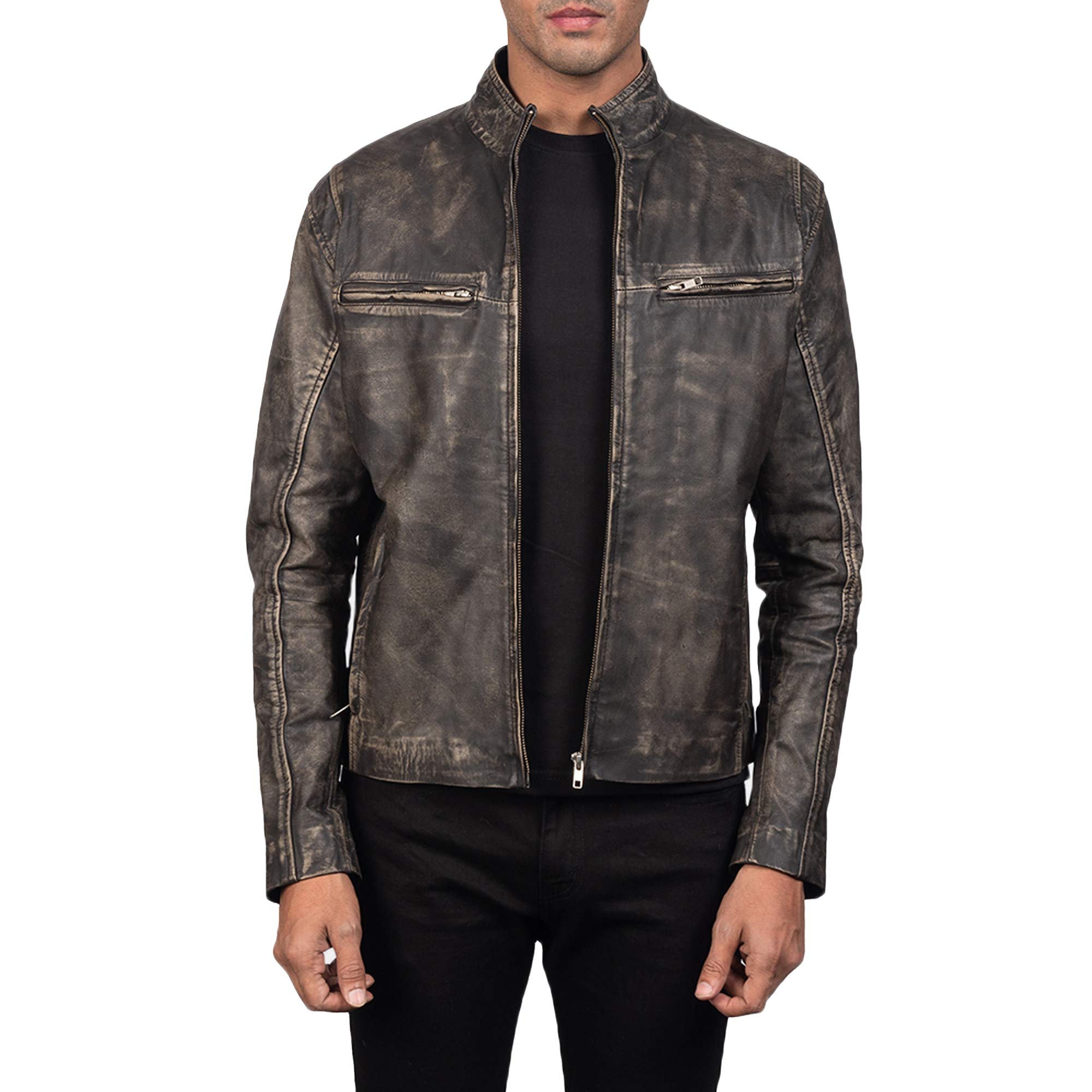 Premium Genuine Leather Jackets for Men - Black & Brown Biker & Cafe Racer Style Jackets | Motorcycle Riding, Casual Outfits, Night Out Fashion