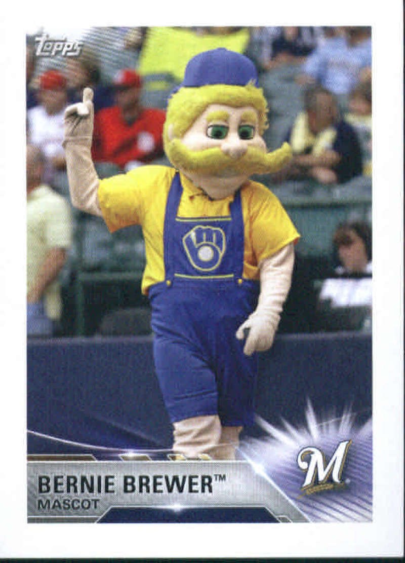 2018 Topps Stickers #180 Bernie Brewer Milwaukee Brewers MLB Baseball Player Sticker - Perfect for Collectors, Scrapbooking, and Fan Memorabilia