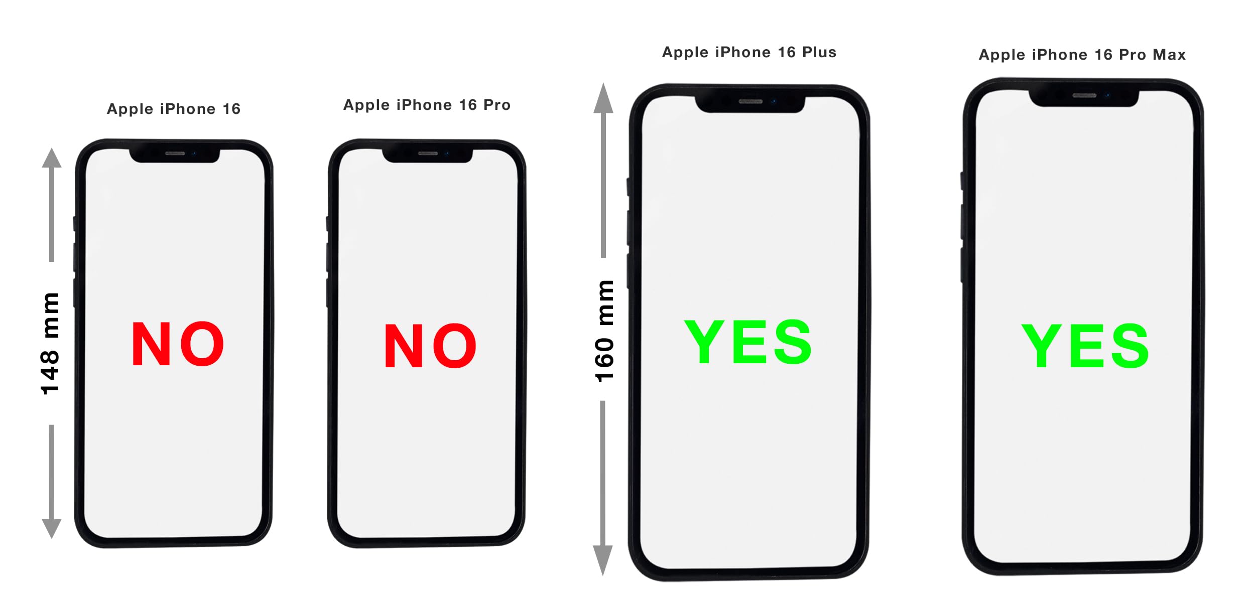 Premium AQ Mobile Belt Case for Apple iPhone 16 Pro Max & iPhone 16 Plus - Horizontal Design with Secure Belt Clip & Magnetic Closure - Durable Nylon Holster for Outdoor, Work & Active Lifestyle