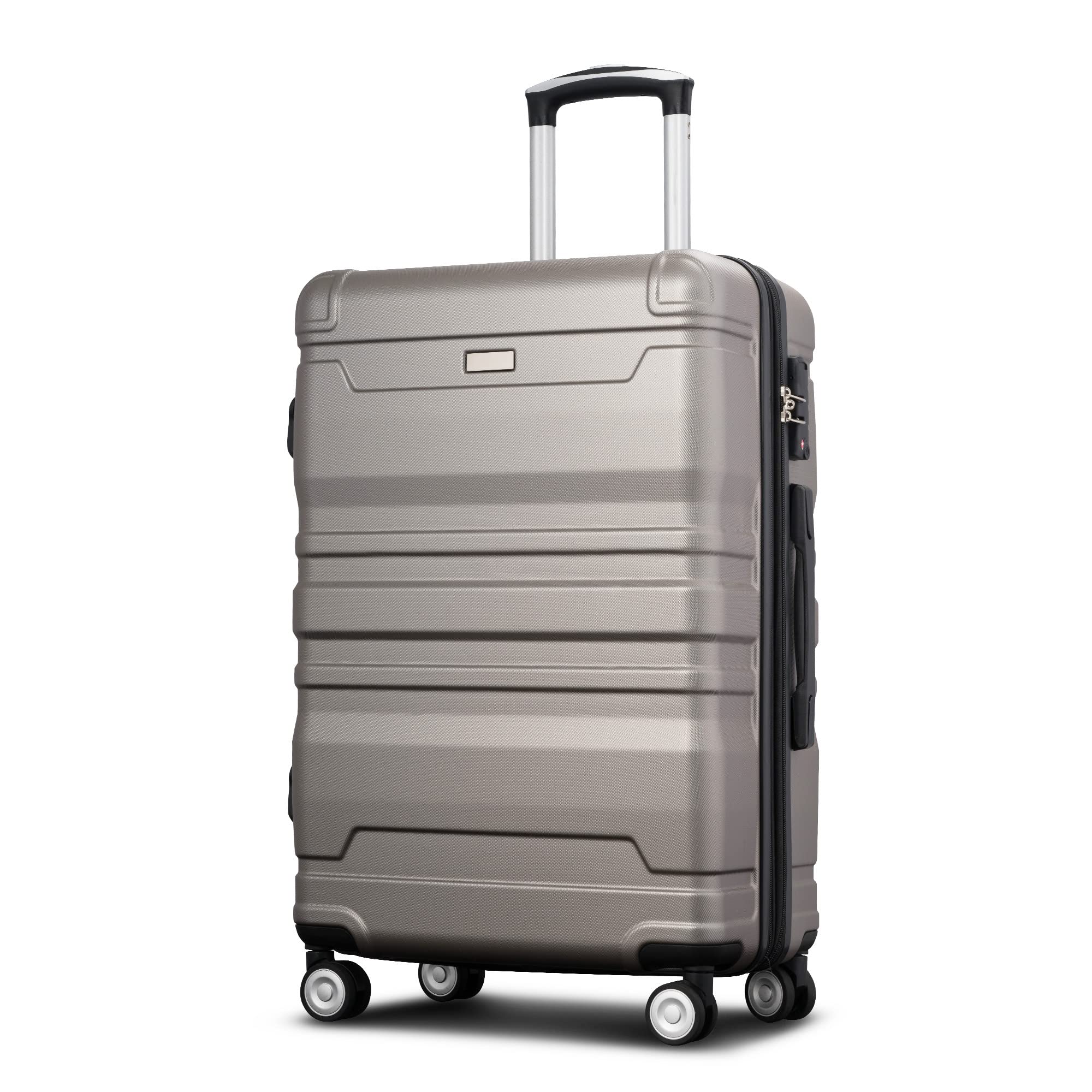 Expandable ABS Hardshell 3-Piece Luggage Set with Spinner Wheels & TSA Lock - 20