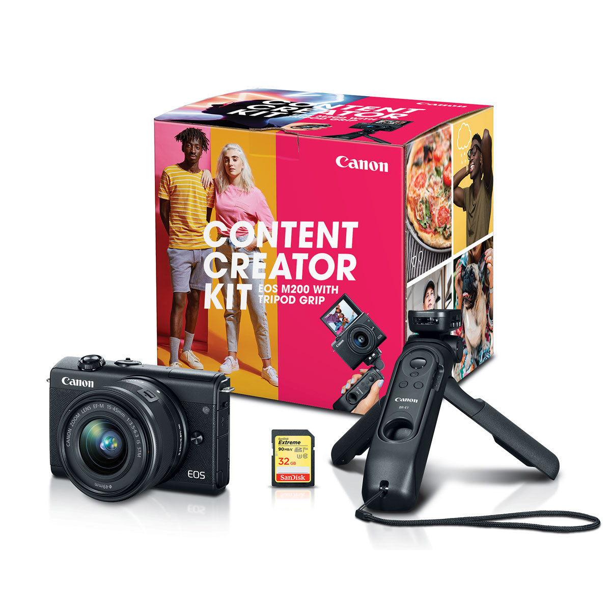Canon EOS M200 Mirrorless Camera Kit with 15-45mm Lens - Perfect for Vlogging, YouTube Content Creation & Travel Photography | Includes Accessories for Beginners
