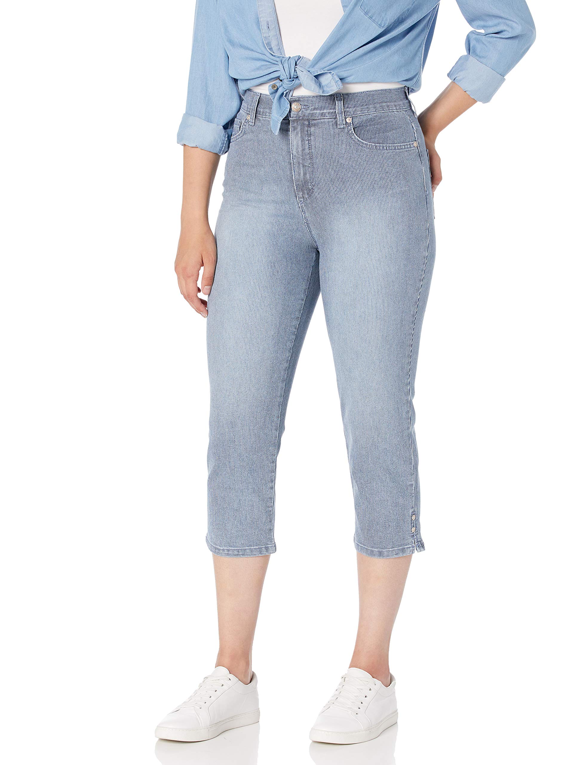 Gloria Vanderbilt Women's Amanda Capri Jeans - Comfortable Stretch Denim Pants for Casual Wear & Everyday Outfits