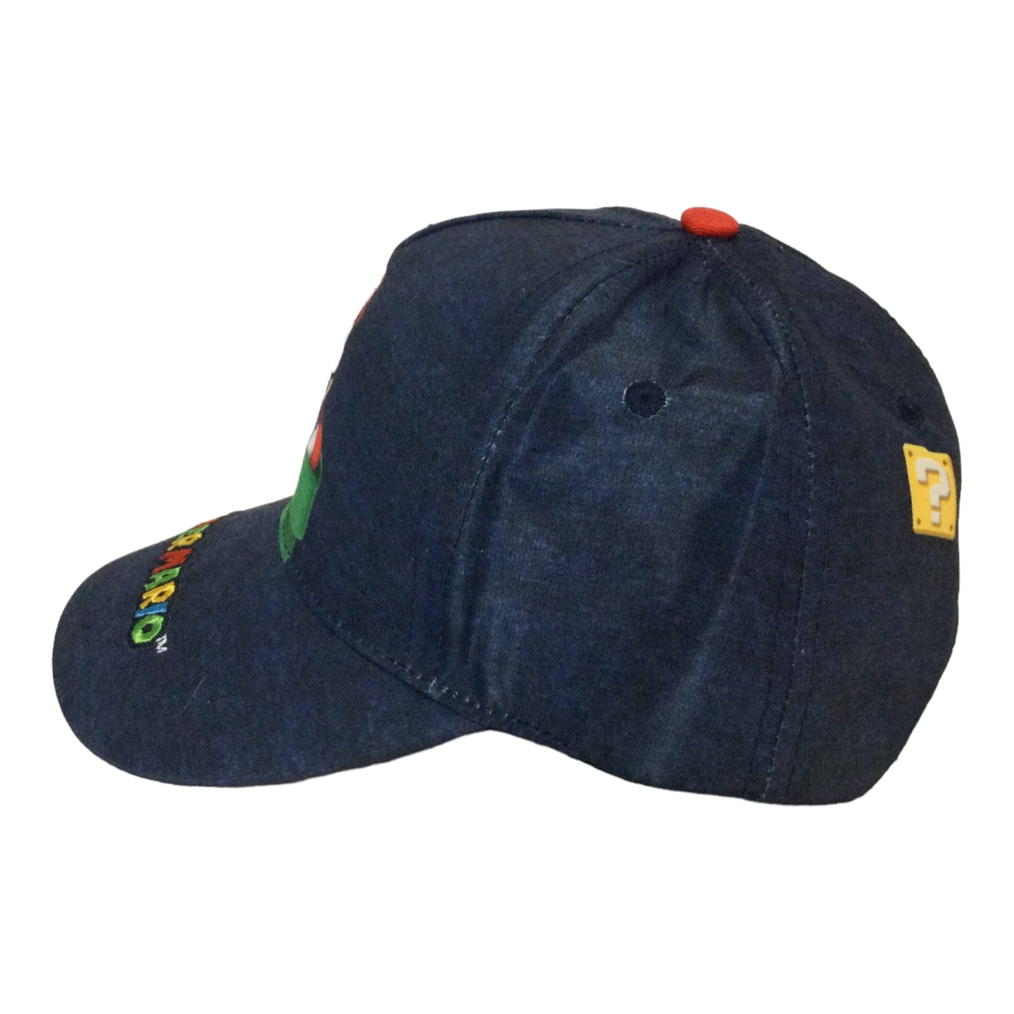 Super Mario Baseball Cap - Blue with Mario in Tunnel Design - Perfect for Cosplay, Gaming Events & Nintendo Fan Gifts