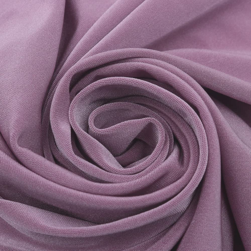 Premium Mauve Tropical Circular Knit Fabric by The Yard - Soft & Breathable Material for DIY Clothing, Home Decor & Craft Projects
