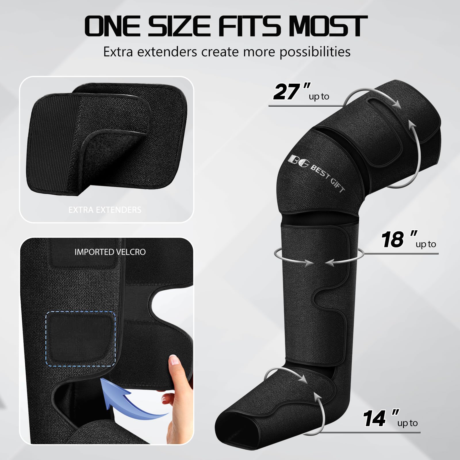 Air Compression Foot & Leg Massager with Heat - Relief for Varicose Veins & Muscle Fatigue - Perfect Mother's Day, Father's Day & Christmas Gift for Parents - Ideal for Home Relaxation & Post-Workout Recovery