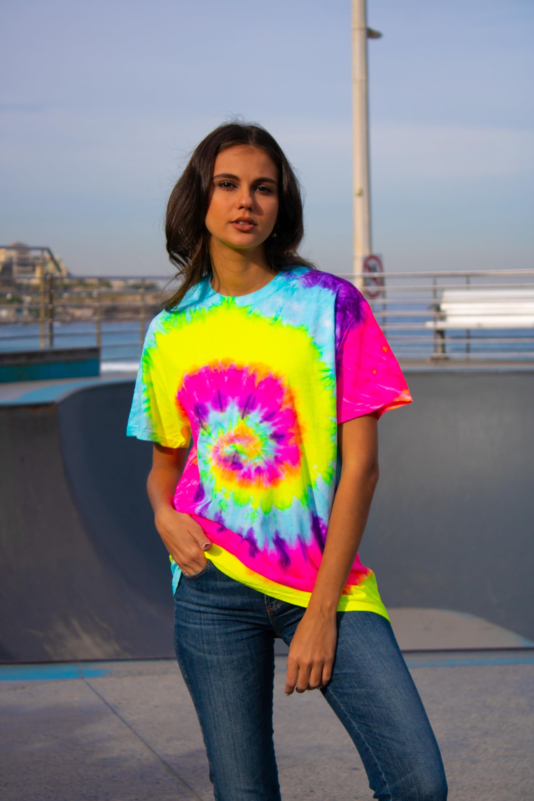 Vibrant Colortone Tie Dye T-Shirts for Men & Women | Unisex Short Sleeve Cotton Tees | Perfect for Summer Festivals, Beach Outings & Casual Wear