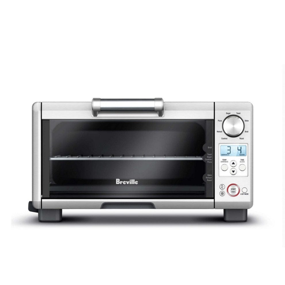 Breville Mini Smart Oven - Compact Countertop Convection Toaster Oven with 6 Cooking Functions for Baking, Broiling & Toasting - Perfect for Small Kitchens, Dorms & Apartments