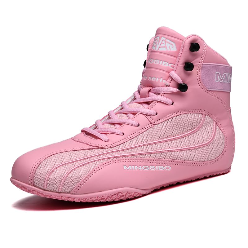 **Men's & Youth Anti-Slip Boxing & Wrestling Shoes - Lightweight Breathable Training Boots for Boxing, MMA, Wrestling & Gym Workouts**