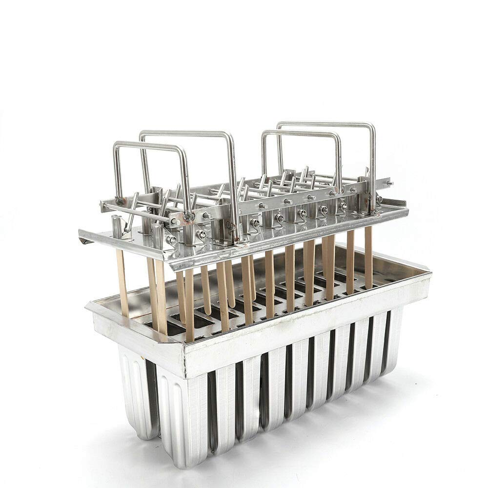 Premium Stainless Steel Ice Cream Mold - 20 Cell Frozen Treat Maker for Homemade Ice Cream, Popsicles & Juice Bars | Perfect for Summer Parties, Kids Snacks & DIY Desserts